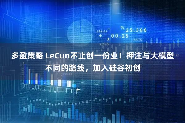 多盈策略 LeCun不止创一份业！押注与大模型不同的路线，加入硅谷初创